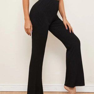 Flare Leg Rib-knit XL Pants